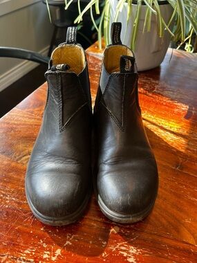 Blundstone Black Leather Chelsea Ankle Boots